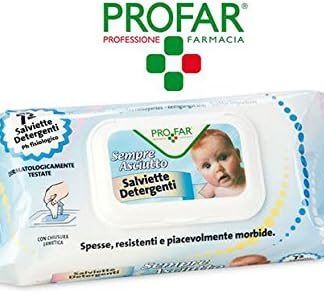 Sempre asciutto 72 Salviette detergenti