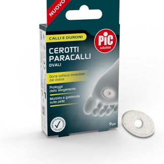 Pic Solution cerotti paracalli ovali confezione da 9 pezzi 2.8 x 1.8 cm