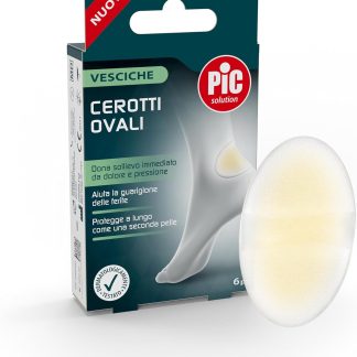Pic Solution cerotti ovali per vesciche confezione da 6 pezzi formato 44 x 69 mm