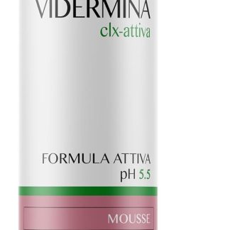 Vidermina Clx-attiva Mousse Intima pH 5.5 – 150 ml – Igienizzante e Protettiva – Con Complesso Antimicrobico Vegetale – Indicata in Caso di Eccesso di Flora Microbica – Testata anche in Gravidanza